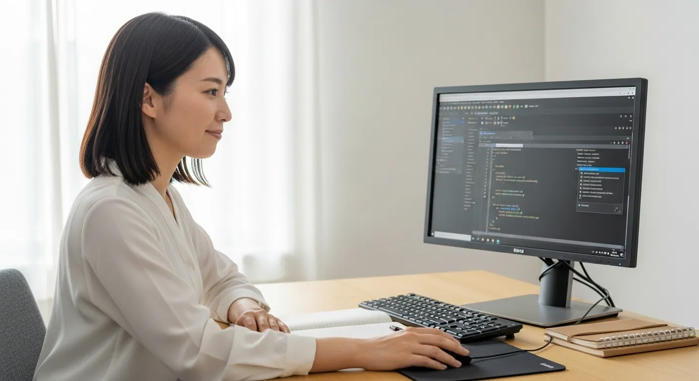 JavaScriptの面白さに納得している20代女性