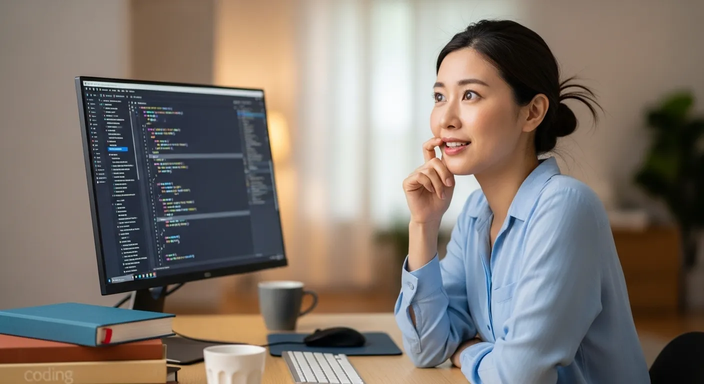 JavaScriptを学習中の30代日本人女性理解して書くことが大切だと気づく